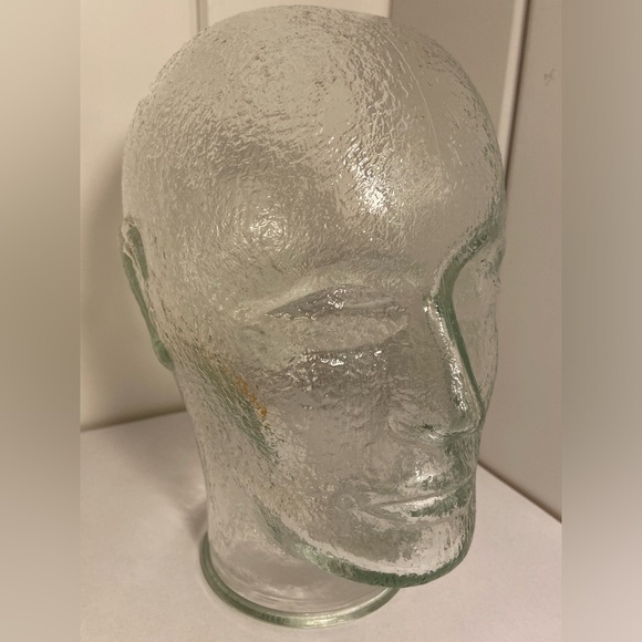 Vintage glass human mannequin Head sculpture head figure wig hat display 60s 70s - Picture 3 of 16